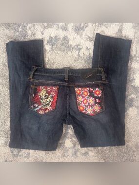 Ed Hardy vintage embroidered jeans